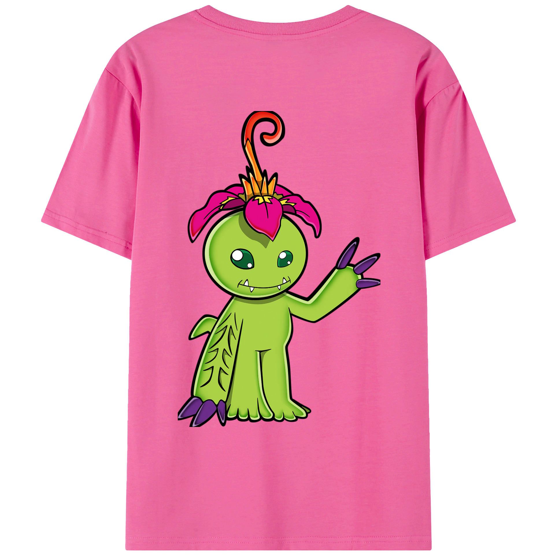 （画像用） Digimon デジタルモンスター/デジモン レディース半袖Tシャツ(バックプリント)